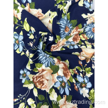 Polyester Spandex DTY Brush Printing Jersey Knit Fabric